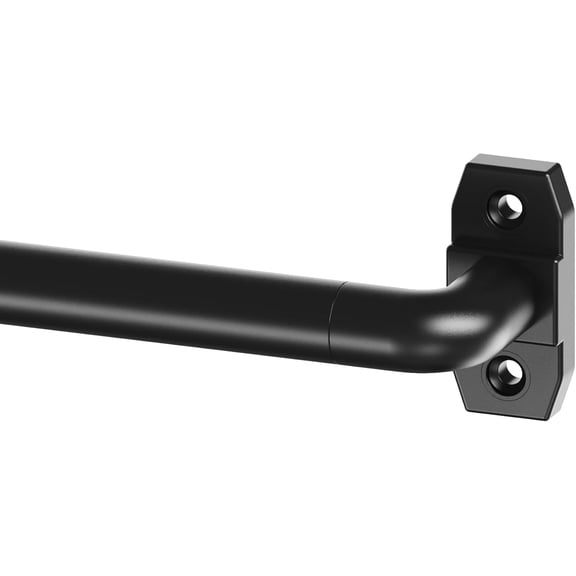 Heavy Duty Adjustable Curtain Rod 28-96 Inch with Brackets, Metal Drapery Rod for French Doors, Large Windows, Kitchen, Living Room