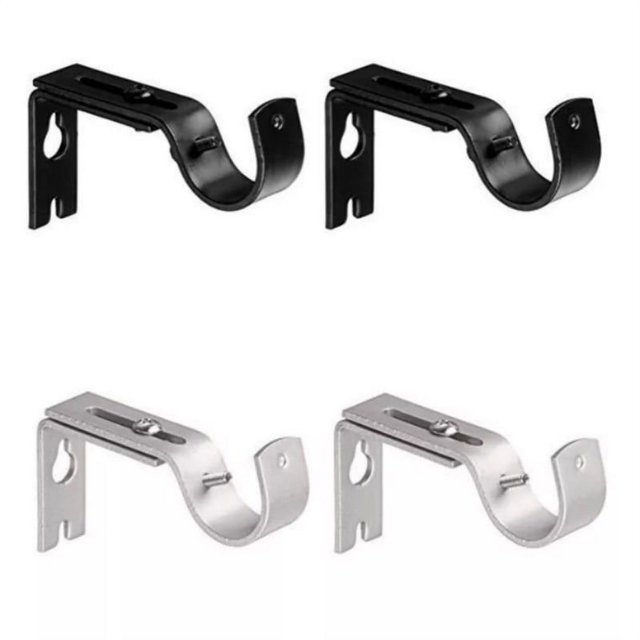 Heavy Duty Adjustable Curtain Rod Brackets Rod Holders for 1 Inch Rod