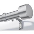 thumbnail image 1 of Heavy Duty Adjustable Curtain Rods for Windows, 1-Inch Diameter Curtain Rod, 32-96 Inches (Slive), 1 of 7