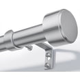 thumbnail image 1 of Heavy Duty Adjustable Curtain Rods for Windows, 1-Inch Diameter Curtain Rod, 32-96 Inches (Slive), 1 of 7