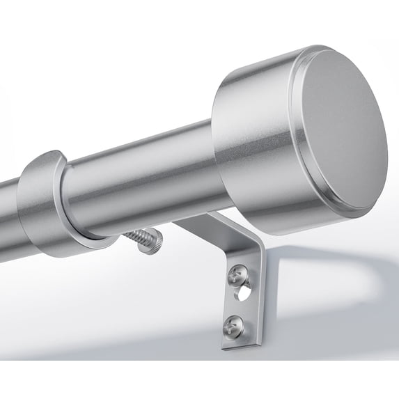 Heavy Duty Adjustable Curtain Rods for Windows, 1-Inch Diameter Curtain Rod, 32-96 Inches (Slive)