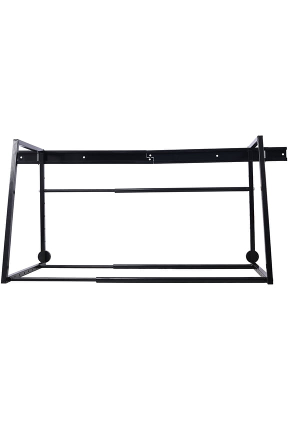 , Heavy Duty Adjustable Garage Wall Multi-Tire Rack Storage, Black, Black ,Steel ,