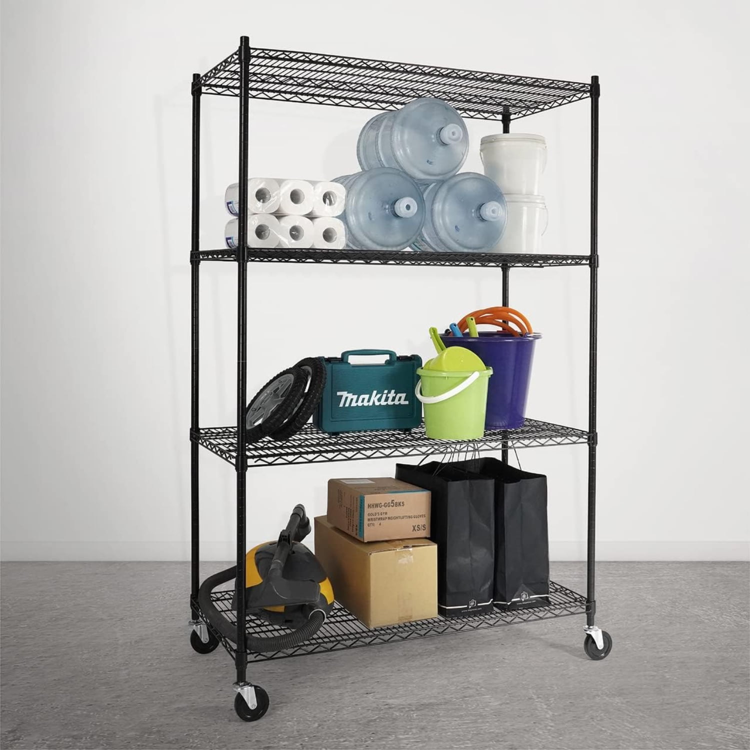 HeavyDuty Adjustable Height Wire Shelving Unit Wire Rack Shelving