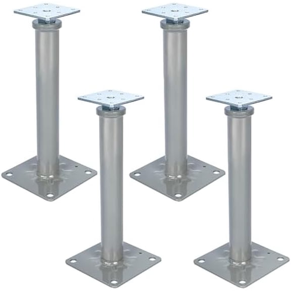 Heavy Duty Adjustable House Jacks for Leveling & Lifting, 4 Pack Screw Jack Posts, 11.616.1 in Adjustable Floor Jacks, Floor Joist Support Jack(Grey)$$Tools & Hardware Other