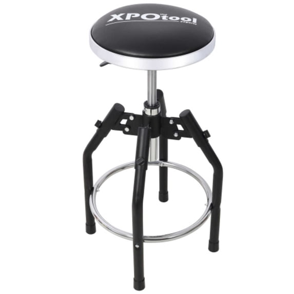 Heavy Duty Adjustable Hydraulic Shop Stool Adjustable Mechanic Stool Foot Rest Stool 360° Swivel