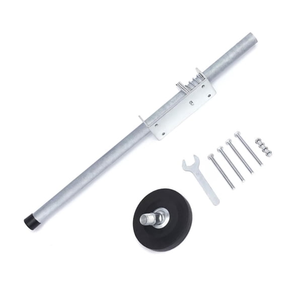 Heavy Duty Adjustable Ladder Stabilizer Pair with Rubber Feet, Secure Ground Leveling Tool for Extension Ladders