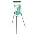thumbnail image 1 of Heavy-Duty Adjustable Presentation Easel 69" Maximum Height, Metal, Black, 1 of 2