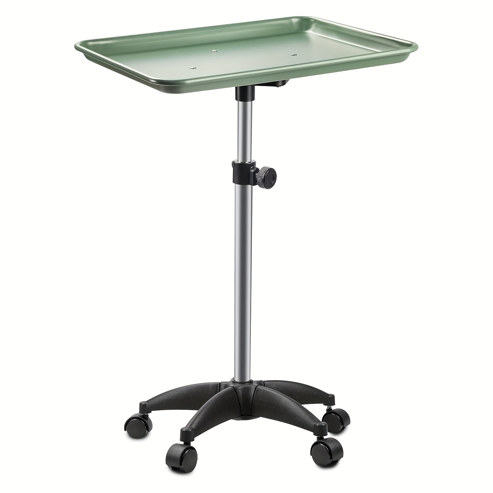 heavy-duty-adjustable-rolling-tray-cart-on-wheels-4-wheel-mobile-work