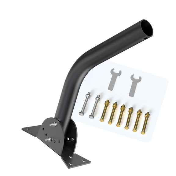 Heavy-Duty Adjustable Satellite Dish Mount with 110lb Load and Weatherproof Outdoor Design