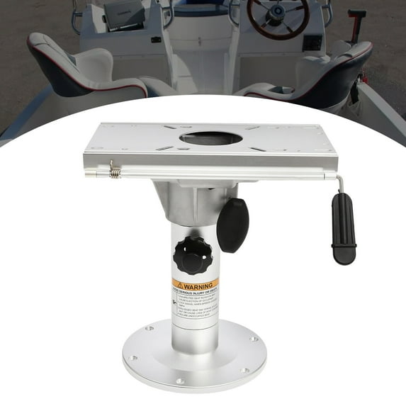 Heavy Duty Adjustable & Swivel Aluminum Marine Boat Seat Pedestal 13 to 19 inches