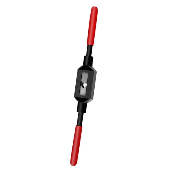 Heavy Duty Adjustable Tap Wrench Handle, M1-M8 Capacity, High Speed Steel Construction for Secure Clamping - Ideal for Threading Tasks