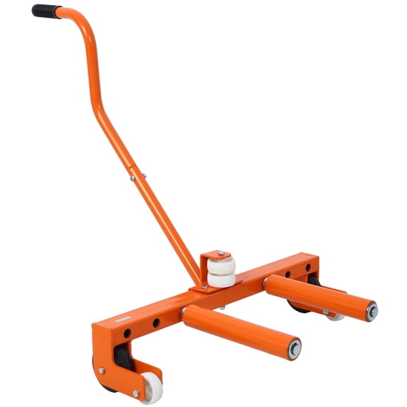 , Heavy-Duty Adjustable Tire Wheel Dolly for Workshop, Garage, Orange, Orange ,Steel ,