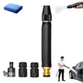 thumbnail image 1 of Heavy Duty Adjustable Twist Hose Nozzle Jet Sweeper Nozzle,High Pressure Metal Water Hose nozzle, Powerful High-Pressure Home Car Wash & Garden Sprayer, Metal Water hose Sprayer Attachment, 1 of 6