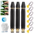 thumbnail image 1 of Heavy Duty Adjustable Twist Hose Nozzle Jet Sweeper Nozzle, Powerful High-Pressure Home Car Wash & Garden Sprayer, Heavy-Duty Solid Brass High-Pressure Hose Nozzle (3Pcs), 1 of 7