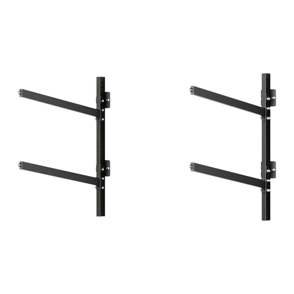 Heavy Duty Adjustable Wall Mount Kayak Storage Rack for 2 Kayaks Holds 200 lbs Indoor Outdoor Garage Shed Dock Storage Holder for Canoe Small Boat SUP Surfboard Paddleboard