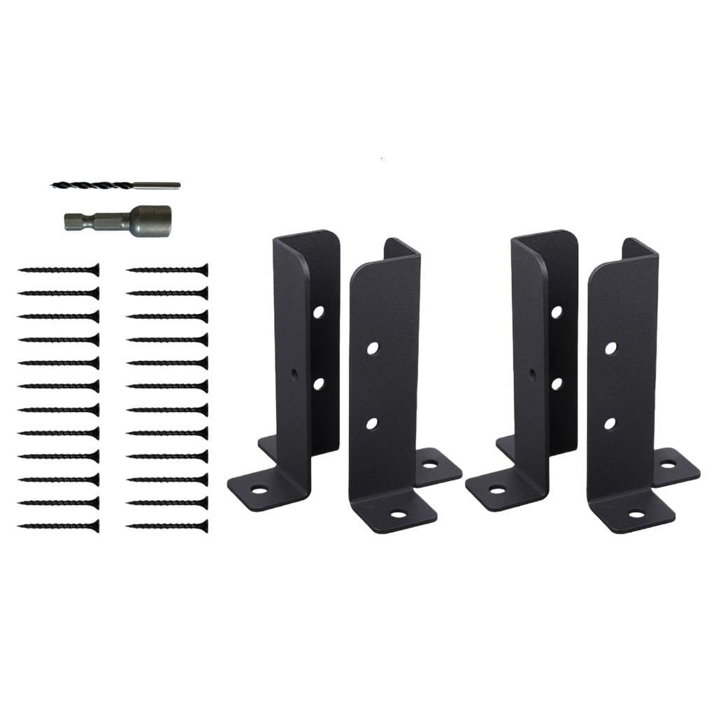 Heavy Duty Adjustable Wood Fence Post Brackets Simple Installs for ...