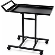 Heavy Duty Adjustable Work Table with Wheels, Rolling Tool Cart, Tool Tray, Tool Cart on Wheels, Height Adjustable Garage Work Table 33.5 48 in Steel Work Table for Workshop, Mechanics & DIY