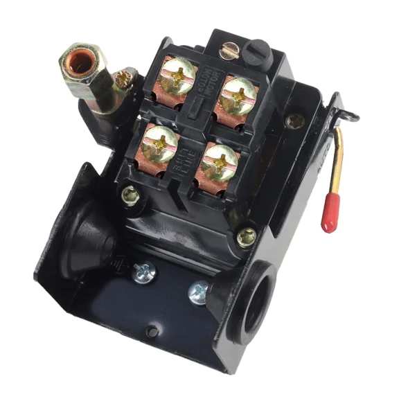 Heavy Duty Air Compressor Pressure Switch Control 90-125 psi Single Port,...