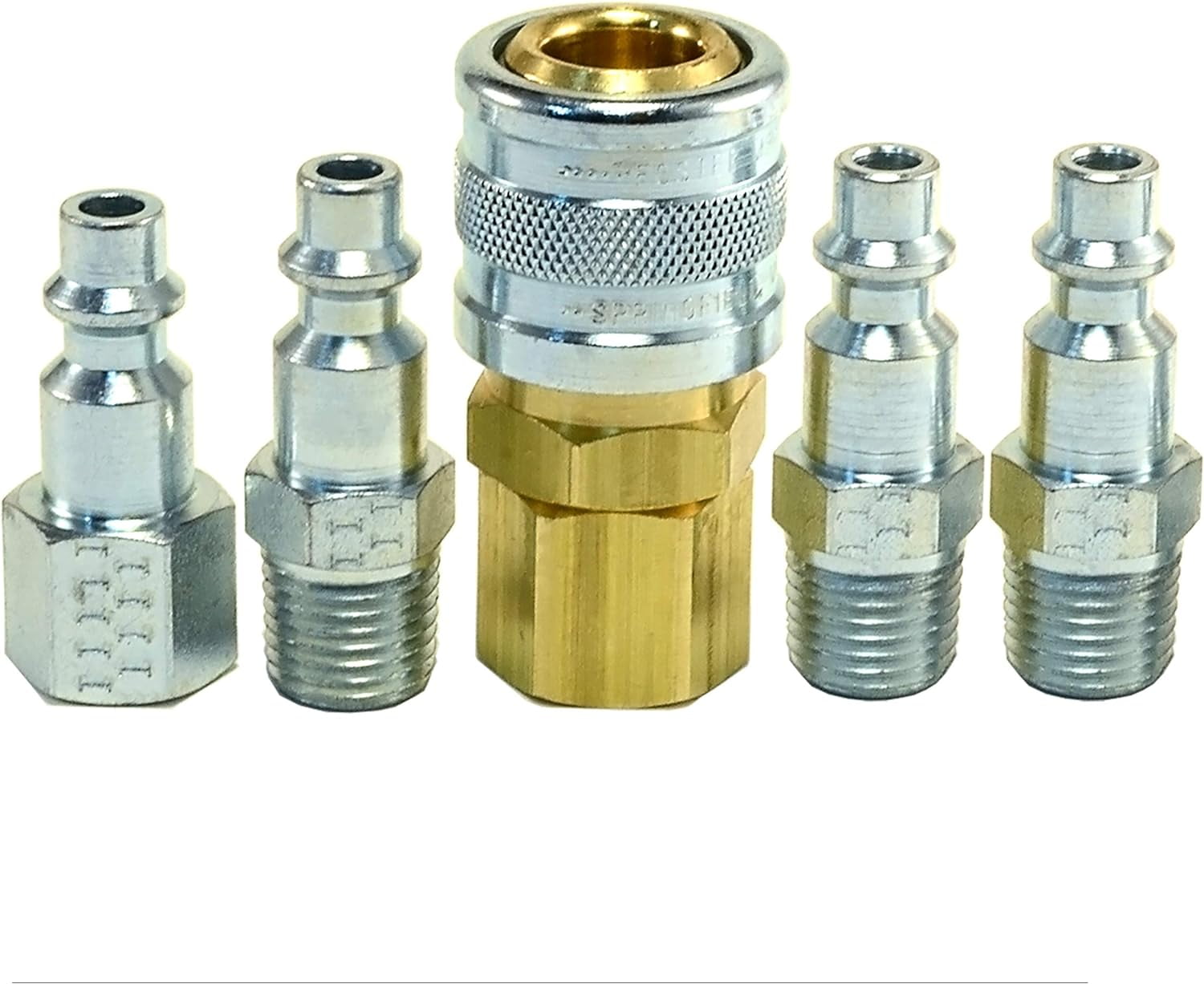 Heavy Duty Air Fittings, Industrial Air Coupler & Plug Kit, Quick