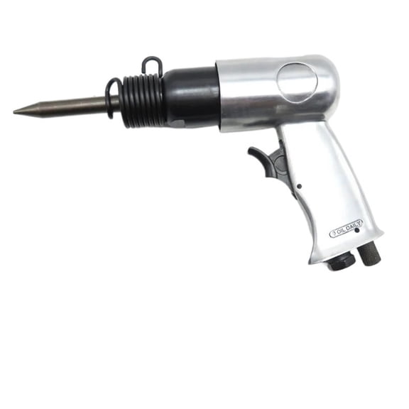 Heavy Duty Air Hammer with Round and Hexagonal Chisels 1/4'' Air Screw, Pneumatic Chisel Hammer - Multi-Purpose Tool