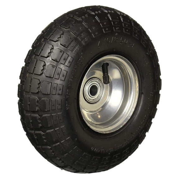 Heavy Duty Air Tire Replacement Wheel, Extra Wide Tires for Wagon, Dolly, Hand Truck, and Cart
