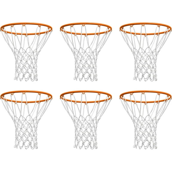 Heavy Duty All Weather Basketball Net Replacement for Standard 12 Loop Rims Indoor or Outdoor