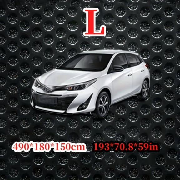 Heavy-Duty All-Weather Car Cover - Thickened Polyester, UV/Snow/Dust/Windproof, Fit Cars/Trucks/SUVs/Motorcycles, Easy Install, Indoor/Outdoor Full Coverage, Durable Vehicle Shield