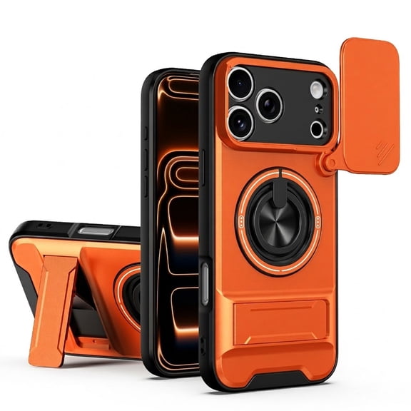 Heavy-Duty All-in-One Armor Case for iPhone 17 Pro Max - Orange