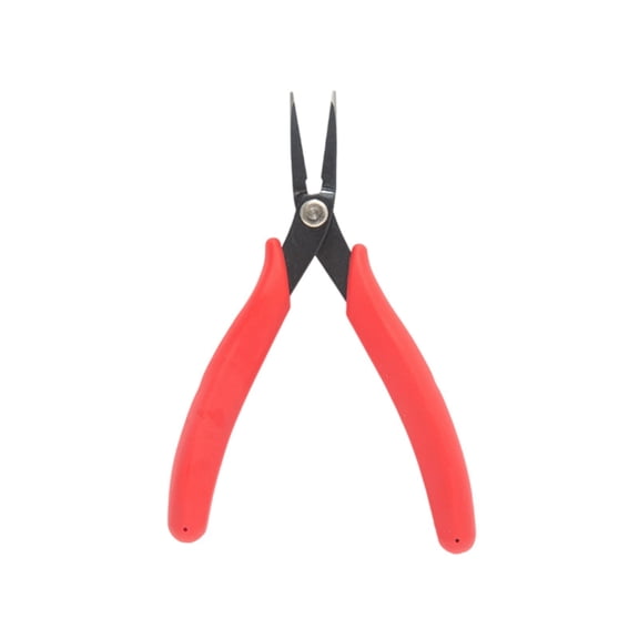 Heavy Duty Alloy Steel Needle Nose Angled Tip Pliers With Ergonomic Handle For Extended Use In Detailed DIYer Projects