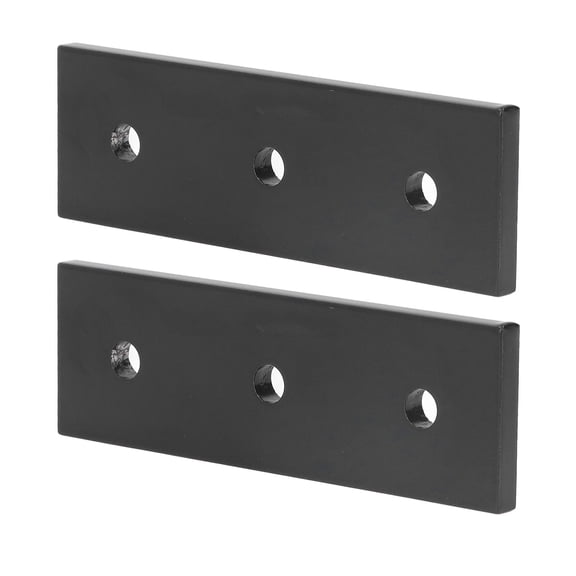 Heavy Duty Aluminium Alloy 3 Holes Mending Flat Bracket Board 3030 Series Joint Plate for Furniture Repair and Mechanical Fastening, 2 Pieces, Length 3.54 inches / 9.0 cm