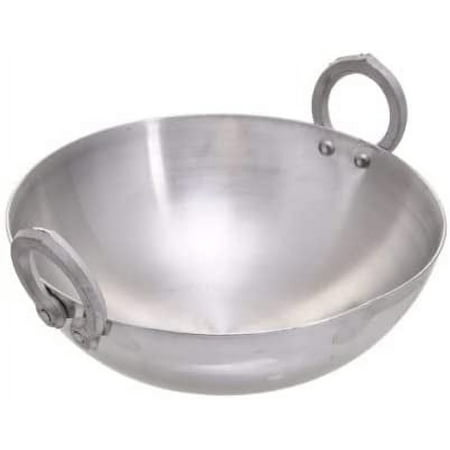Heavy Duty Aluminium Wok/Kadhai/Deep Frying Pan/Deep Cooking Pot, Cookware/Kitchenware (Approx. 2 Litre), Pack of 1