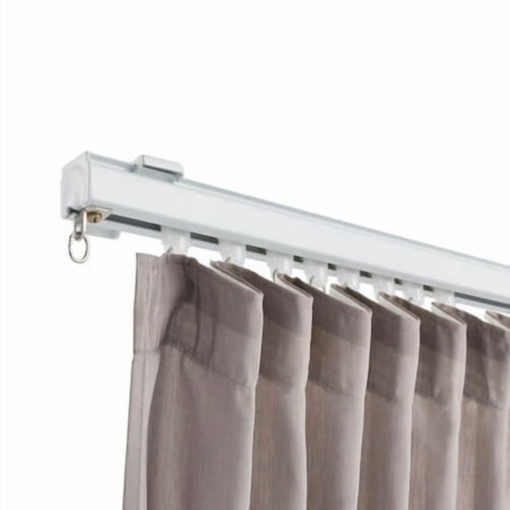 Heavy Duty Aluminum Alloy Curtain Wall Mount Track System &Grommet &Roller Hooks