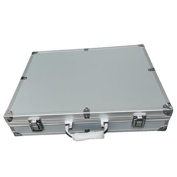 Heavy-Duty Aluminum Alloy Tool Box, Multi-Functional Handheld Equipment Case for Tools, Hardware & Document Organization