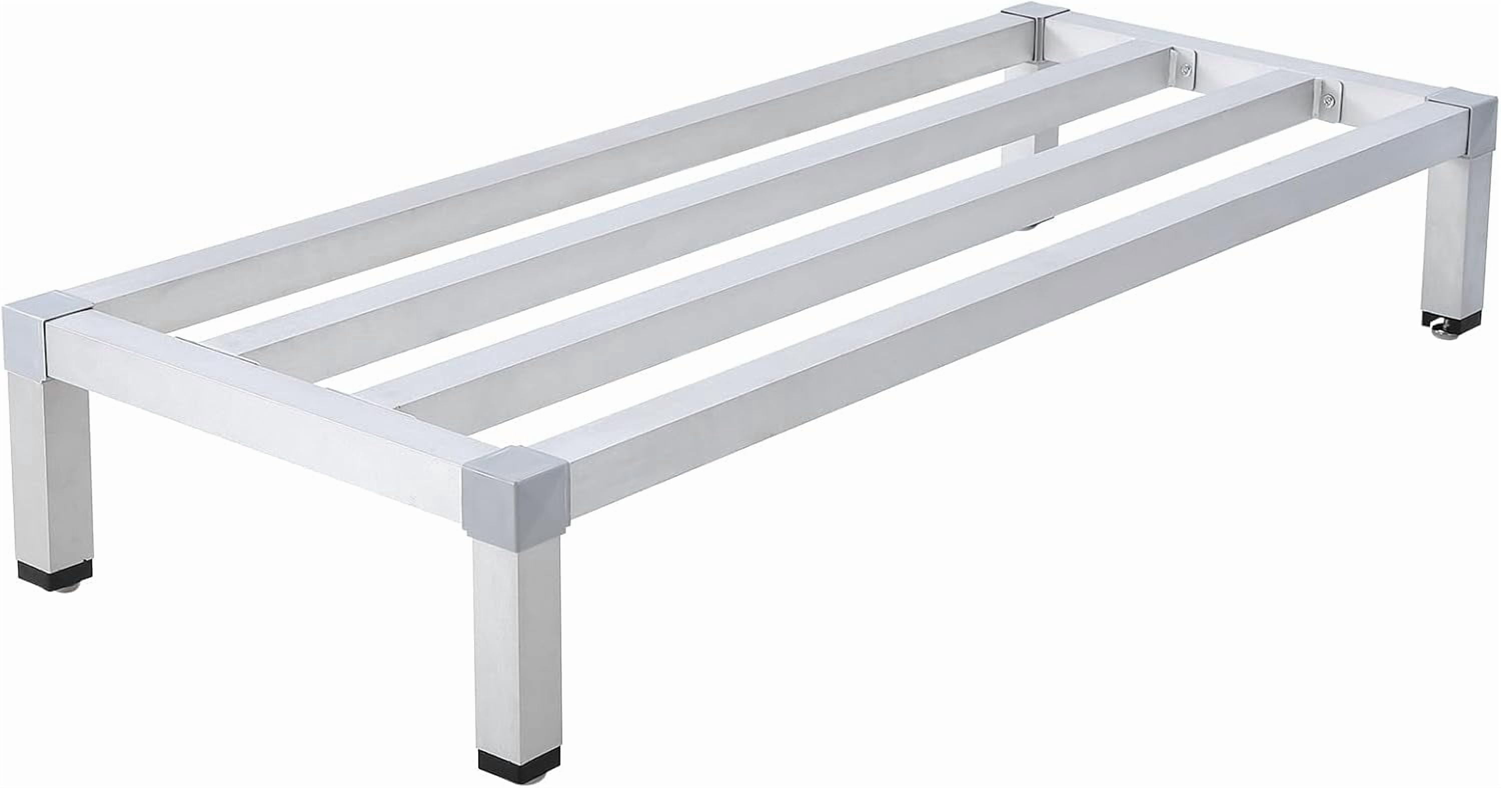 Restaurant Grade Racks Heavy Duty Aluminum Dunnage Rack for Off-Floor Storage – 1000 lb ...