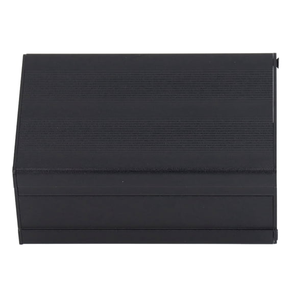 Heavy Duty Aluminum Electric Junction Box Waterproof Split Type Strip Pattern Enclosure Case for DIY 1.81 x 2.99 x 4.33 inches / 46 x 76 x 110 mm Sandblasted Black Protective Electrical Shell