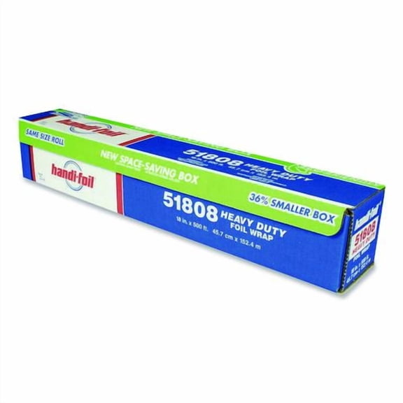 Heavy Duty Aluminum Foil, 18" x 500 ft | Bundle of 2
