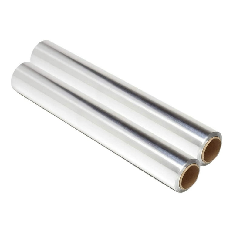 Heavy Duty Aluminum Foil Roll, 12 x 500 ft, Silver