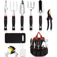 thumbnail image 1 of Heavy Duty Aluminum Garden Tools Set 10pcs,Storage Tote Bag,Outdoor Handle Tools,Gardening Gift Kit for Women & Men, 1 of 10