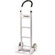 HaulPro Hand Truck 500-lb Capacity 2 Wheeler Dolly Cart, 17.75" x 9" Nose Plate