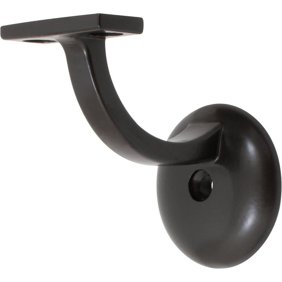 Heavy-Duty Aluminum Handrail Bracket with 2-1/8" Round Base, Oil-Rubbed Bronze by Stone Harbor Hardware