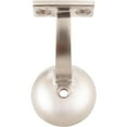 thumbnail image 1 of Heavy-Duty Aluminum Handrail Bracket with 2-1/8" Round Base, Satin Aluminum by Stone Harbor Hardware, 1 of 4