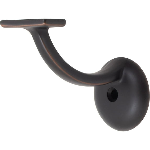 Heavy-Duty Aluminum Handrail Bracket with 2-1/8" Round Base, Vintage Bronze by Stone Harbor Hardware