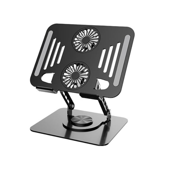 Heavy Duty Aluminum Laptop Stand Rotating Base Adjustment Slip Proof Computer Holder