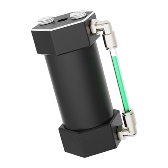 Heavy Duty Aluminum Liquid Cooling Reservoir Thermal Computer Hardware Rotation Window Accessories