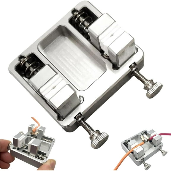 Heavy-Duty Aluminum Soldering Helping Hands Clamp, Heat Resistant Wire Holder for Circuit Boards