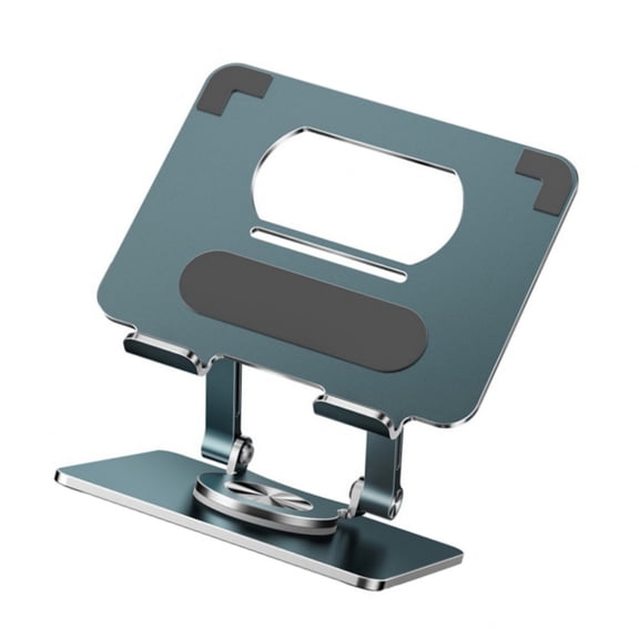 Heavy Duty Aluminum Tablet Stand, 360Swivel, Heat Dissipation, Phone Stand Charging Port Access for Universal Use