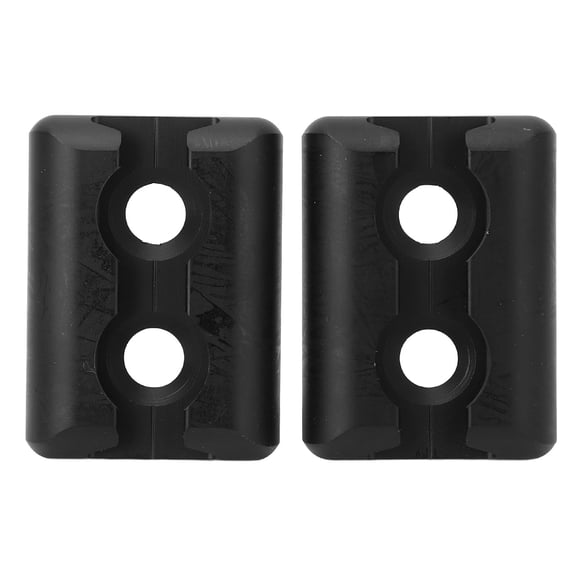 Heavy Duty Aluminum Tie Down Trailer Plates Rail Track Anchors for Vans Trucks RVs Motorhomes 1.77 x 2.36 in Black 2 Pack