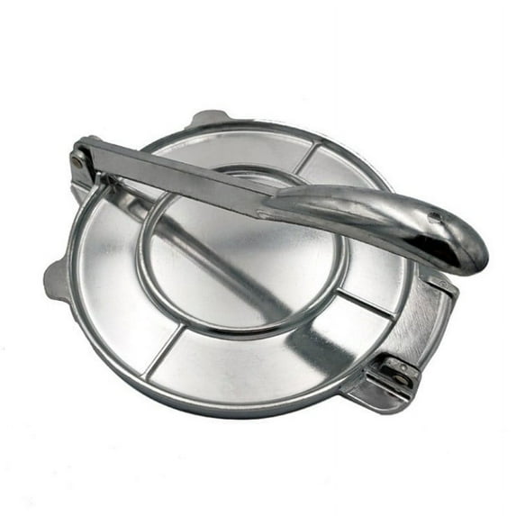 Heavy Duty Aluminum Tortilla Press & Pizza Dough Maker - 8Inch Natural Color for Homemade Tortillas,Pizzas,Flatbreads