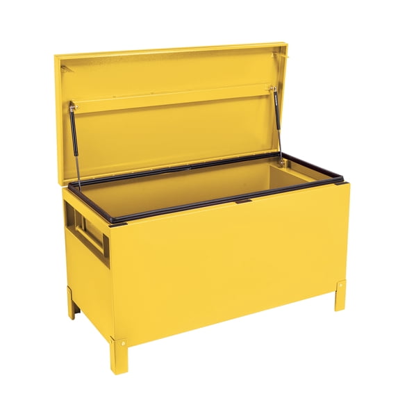 Heavy Duty Aluminum Truck Tool Box - Lockable Jobsite Storage Chest with Side Handles, Tool Organizer for Pickup Truck Bed, RV or Trailer