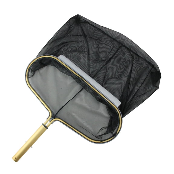 Heavy Duty Aluminum Tube Frame Leaf Pool Rake with Black Net
